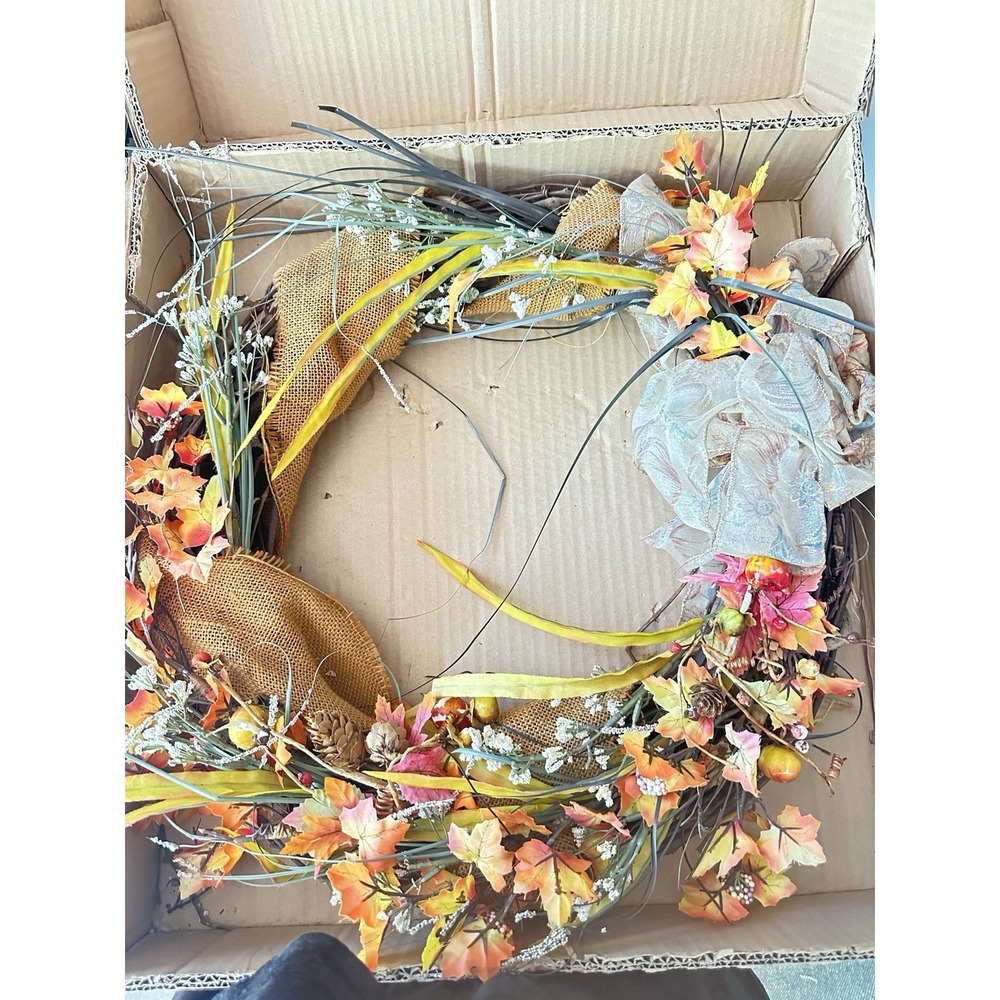 Country Door Fall Wreath